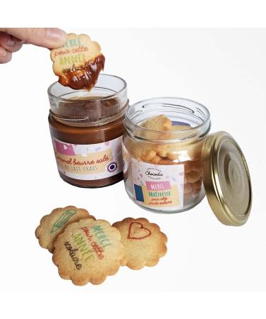 Personalised Caramel and Butter Patties Gourmet Box Chocolate Merci Ma tresse ou Ma tre ou Atsem (Merci Maitresse Version) - Buy Online on GoSupps.com