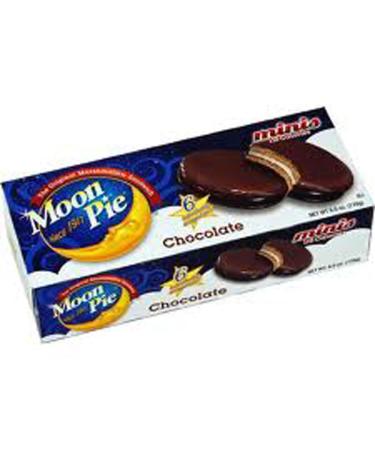 Moon Pie Minis Chocolate Marshmallow Sandwich 110 Calories - 2 Packages