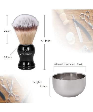 Men's Deluxe 3-in-1 Shaving Kit with Shaving Brush, Bowl, Razor & Holder - Style2 - Buy Online on GoSupps.com