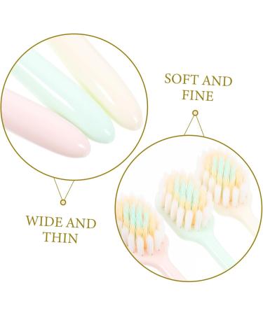 Healeved Portable Toothbrush Set - 9 Pieces Soft Bristle Travel Brushes with Gentle Heads - Stock Manual Plastic (3 Packs) - Buy Online on GoSupps.com