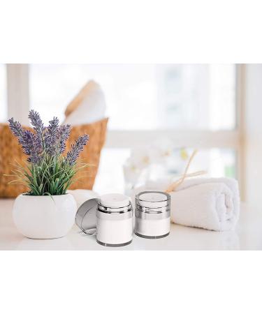 Airless Cosmetic Container - Refillable Creams, Gels & Lotions - Leak Proof TSA Approved Jar (1.7 oz) - Buy Online on GoSupps.com