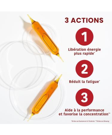 Santarome Vita'Max Booster 6G Anti-Fatigue Immediate Energy Supplement 6900 mg of Active Ingredients Ultra Dosed - Ginseng Guarana Ginger Goji Pomegranate Royal Jelly - 20 Phials France - Buy Online on GoSupps.com