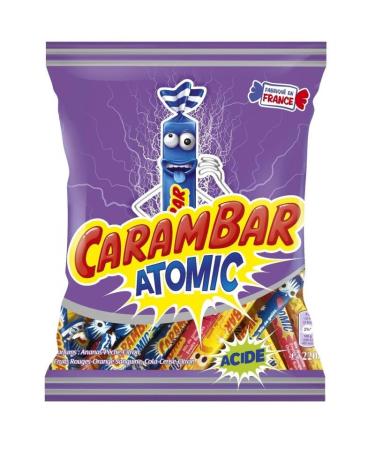 CARAMBAR - Carambar Atomic : le bonbon qui explose en bouche - 220g - Lot De 4 - Vendu Par Lot