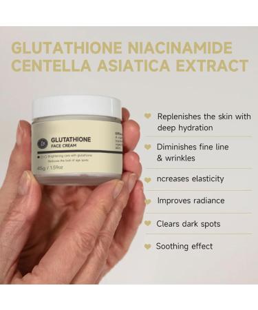 Glutathione Face Moisturizer for Women - Face Cream for women - High Moisturizing Face Moisturiser - Anti Aging Face Cream - Soothing Brightening Reduces Dark Spots Age Spot Even Skin Tone - Buy Online on GoSupps.com