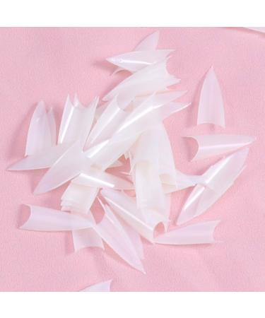 500pcs Transparent Fake Nail Tips - White Manicure Essentials for Stunning Nail Art | International Shipping Available - Buy Online on GoSupps.com