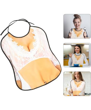 Novelty Adult Bibs for Women - Funny Washable Clothing Protectors for Elderly - Perfect Gag Gift for Ladies - White Adult Aprons - Buy Online on GoSupps.com