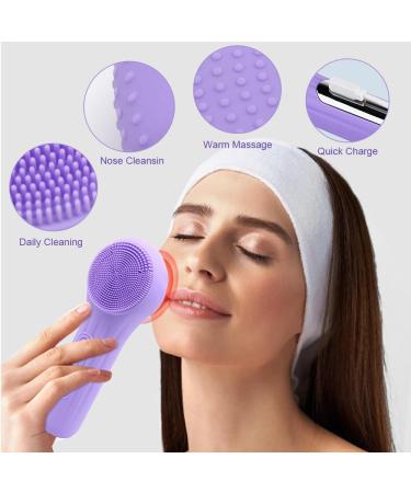 Rechargeable Silicone Face Scrubber | Gentle Facial Cleaning Brush for Deep Cleansing & Exfoliating | All Skin Types - Shop Now - Buy Online on GoSupps.com