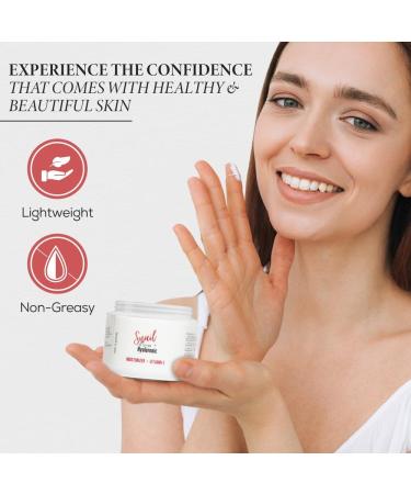 PRESS SKINCARE Snail Mucin Hyaluronic Moisturizer & Vitamin E | Hydrating Cream & Facial Sheet Mask for Brightening Anti-Aging & Pore Cleansing - Buy Online on GoSupps.com