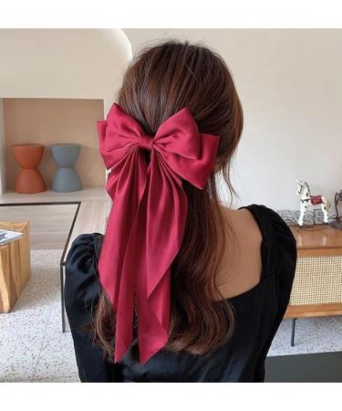 Duories Large Hair Clip - 40cm Elegant Fabric Hair Loop Pin for Women & Girls | Perfect for Thick & Thin Hair - Red Hair Accessories - Buy Online on GoSupps.com