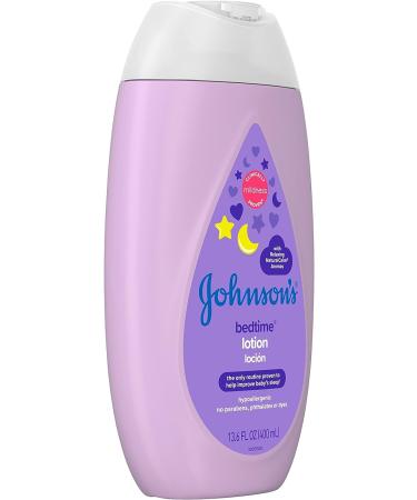 Johnson's Bedtime Baby Lotion with Coconut Oil & NaturalCalm Aromas 13.6 fl. oz - Hypoallergenic & Paraben-Free Baby Skin Care - Buy Online on GoSupps.com