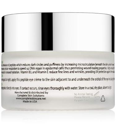 Intensive Peptide Eye Cream by Complete Skin Solutions | Brighten & Hydrate Eyes - Buy Online on GoSupps.com