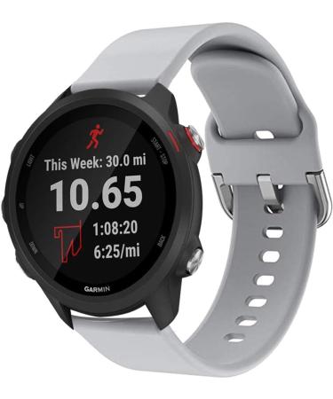 GOSETH Garmin Forerunner 245/Vivomove Sport 20mm Silicone Band Replacement - Dark Blue/Gray/Black - Buy Online on GoSupps.com