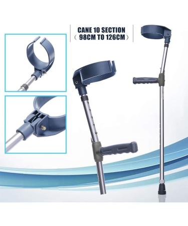 Crutches Elderly Handicapped Disabled Adults Foldable Walking Forearm Crutches Stick Support Legs After Injury Or Surgery Interesting Bathing in Sunlight - Buy Online on GoSupps.com