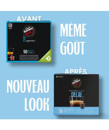 Caff Vergnano 1882 - spresso Capsules Caf Compatibles avec Nespresso et Compostables Decaffeinato - Pack de 50 Capsules - Buy Online on GoSupps.com
