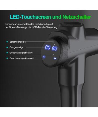 Massage Gun - High-Speed Hand Massager with 32 Speeds & 8 Heads for Neck & Shoulder Relief - International Shipping Available - Buy Online on GoSupps.com