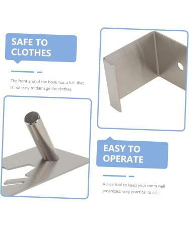 STOBAZA Hole Hooks 1 Pair Hook up Kitchen Cabinet Decor Shower Robe Hooks Hanging Storage Hooks Rearview Mirror Hangers 12.3x4cm As Shown - Buy Online on GoSupps.com