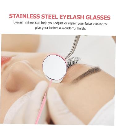 DRESSOOS Grafting Eyelash Mirror Clear Inspection Lens Lash Extensions Eyelash Inspection Mirror Lash Extension Accessories Stainless Steel Lash Mirrors Compact Supplies Adhesive Tape Glass 19x4cm - Buy Online on GoSupps.com