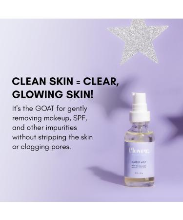 Clover Makeup Melt Milky Cleansing Oil | Gentle Skin-Friendly & Residue-Free Makeup Remover | Cruelty-Free & Vegan - Buy Online on GoSupps.com