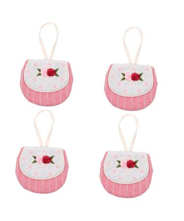 Gleavi 4 pieces of storage bags for women's bandages holder for breastfeeding inserts Tampon organizer Storage bags for women's bandages pad holder for wallet Wearing fabric travel fabric.