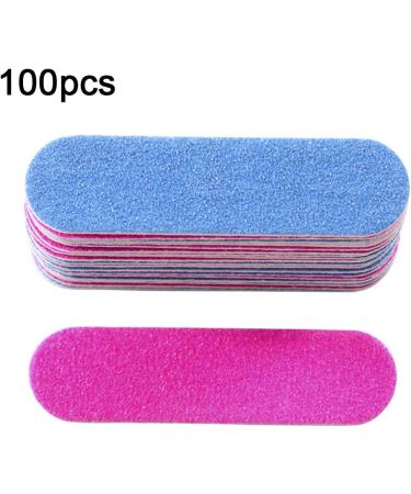 Dajidafu 100 Pieces Sandpaper Nail File Lightweight Wear-resistant Double Sided Crystal Polishing File Cosmetic Pedicure Manicure - Buy Online on GoSupps.com