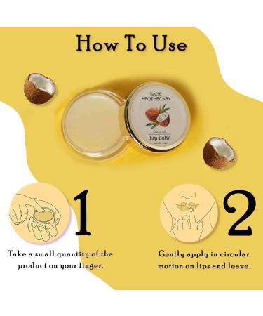 Super Soft Natural Coconut Lip Balm - Protect Lighten & Nourish Dark & Chapped Lips - 8g - Buy Online on GoSupps.com