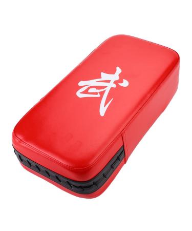 Alomejor Boxing Pads Punch PU Leather Muay Thai MMA Martial Art Boxing Karate Taekwondo Kick Target Punching Bag Pad Shield Training Red