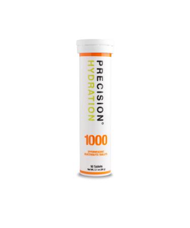 Precision Hydration Lite Electrolyte Drink - Multi Strength Effervescent Hydration Tablets - Combats Cramp - Low Calorie Gluten Free Vegan/Vegetarian Friendly (1000mg/l - Orange Tube 1 Tube) 1000mg/L - Orange Tube 10 Count (Pack of 1) - Buy Online on GoSupps.com