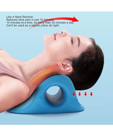 Ergonomic Cervical Spine Pillow - Soft Neck & Shoulder Relaxation Tensioner Portable Chiropractic Device for Office & Home - Buy Online on GoSupps.com
