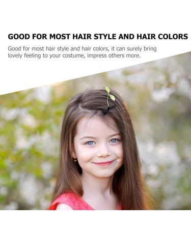 HANABASS 50pcs Bean Sprout Hair Clips - Cute Plant Hairpins for Women, Kids, Girls - Green Barrette Headwear for Home, School, Easter Party - Buy Online on GoSupps.com