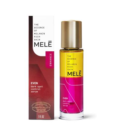 Mele Even Dark Spot Visibly Reduces Dark Spots, Uneven Tone, And Signs Of Aging Control Serum With Niacinamide, Vitamin E, And Pro-Retinol 1 oz