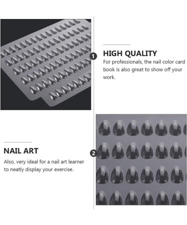 Minkissy Manicure Tools Nail 160 Colors Nail Color Chart Display Nail Polish Color with 160 Tips Nail Art Salon Set Color Display Chart Book Manicure Tools Nail - Buy Online on GoSupps.com