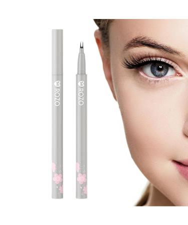 Double Tip Eyeliner - Lower Eyelashes Double Eyelid Liquid Eye Liner | Double Eyelid Waterproof Eyeliner Pencil Liquid Eye Liner With Ultra-Fine Tip For Natural Shakven X601# Cool Gray