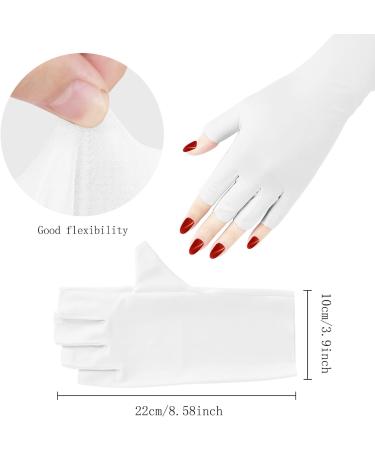 Arqumi UV Gel Nail Lamp Gloves - 2 Pairs | Fingerless UV Protection for Gel Manicures - Buy Online on GoSupps.com
