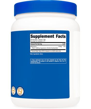 Nutricost Magnesium Chloride Powder 2 LBS - Gluten Free, Non-GMO, Vegetarian Friendly - Buy Online on GoSupps.com