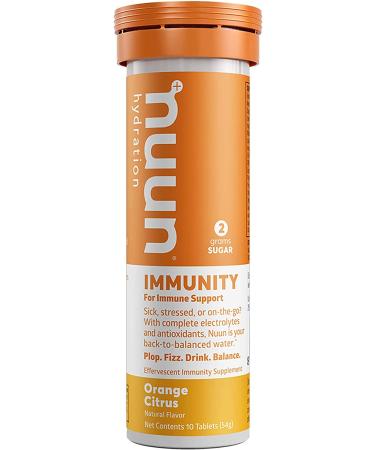 NUUN Immunity Orange Citrus - 10ct Tube for Enhanced Wellness - Buy Online on GoSupps.com