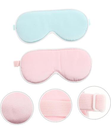 Hemoton Silk Eye Sleep Eye Cover - 2pcs Silk Blindfold for Travel and Nighttime Sleep - Buy Online on GoSupps.com