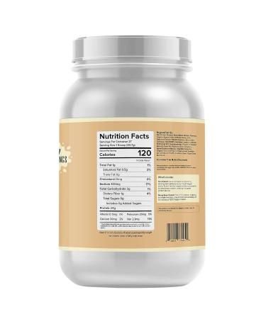 Plant-Based Protein Powder - Slow Churn Vanilla Ice Cream | Vegan Gluten-Free Low Net Carbs No Sugar Added | 1.8 lb - 27 Servings - Buy Online on GoSupps.com