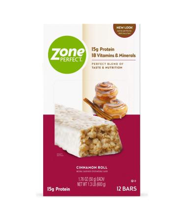ZonePerfect Nutrition Bars Cinnamon Roll 12 Bars 1.76 oz (50 g) Each