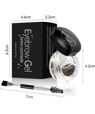 2 in 1 Eyebrow Gel Set Eyebrow Tint and Waterproof Eyeliner Gel for Filling and Shaping Eyebrows with Eyebrow Brush Cosplay Stage Use Eyebrow Colour (3) - Buy Online on GoSupps.com