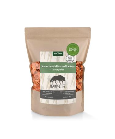AniForte Carrot Flakes for Raw Food 1kg - Barf Supplement for Dogs