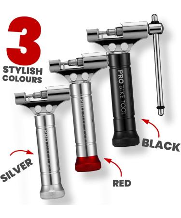 PRO BIKE TOOL Universal Chain Tool with Spare Pushing Pin - 8-12 Speed Chains Splitter - Silver - Buy Online on GoSupps.com