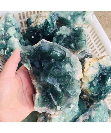 Natural Crystal Rough Home Natural Rough Quartz Stone Specimen Raw Crystal Green Fluorite Cluster Ornaments (Color : 300-500g) - Buy Online on GoSupps.com