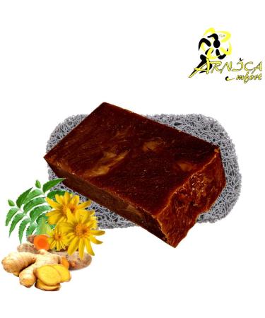Arnica Therapeutic Bar Soap - Organic Herbal Soap for Problem Skin & Muscles | Neem Ginger Turmeric | 5oz - ARNICAmfort - Buy Online on GoSupps.com