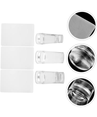 Ipetboom 4 Sets Nail Supplies Gel Nail Tools Beauty Supplies Nail Art Stamp Nail Beauty Tool Spachella Silicone Manicure Art Stamper Nail Kits Clear Stamp Acrylic Women's Flash Scraper Set - Buy Online on GoSupps.com