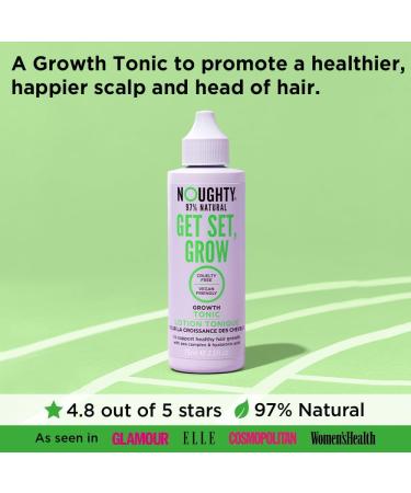 Noughty Get Set Grow Tonic: 97% Natural Leave-in Treatment for Thicker Hair with Pea Complex and Hyaluronic Acid - 75ml - Buy Online on GoSupps.com