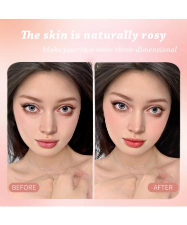Silky Smooth Coral Red Loose Powder Blush Cushion with Puff - High Pigmented & Easy to Blend | Natural Face Blush for Cheeks - Buy Online on GoSupps.com