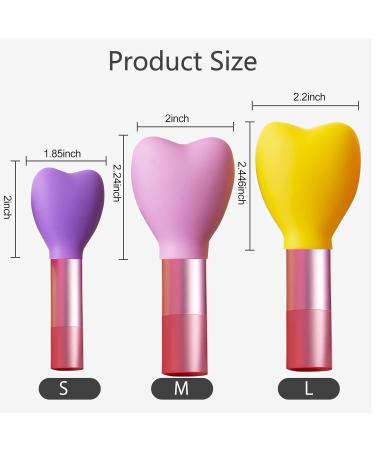 BOUTICOL Silicone Makeup Brush Organizer Cover Set - 15 Pack Reusable Case, Travel Storage, Eyeshadow Holder Guards - Red (3 Sizes) - Buy Online on GoSupps.com