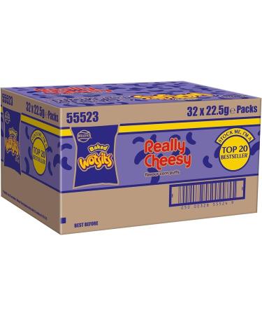 Walkers Wotsits Really Cheesy Snacks 22.5g (32 Bags x 22.5g)