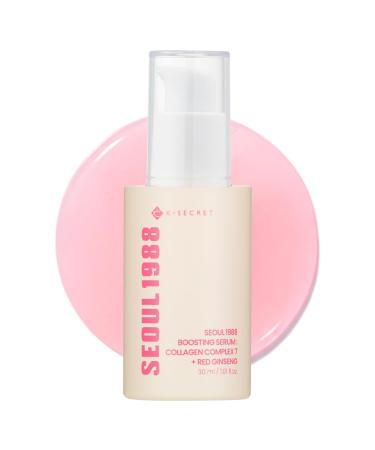 K-SECRET SEOUL 1988 Collagen Boosting Serum Formulated with 7-Type Collagen Complex and Red Ginseng | for Deeply Hydrated Radiant Skin | Korean Skincare 30ml / 1.01 fl oz