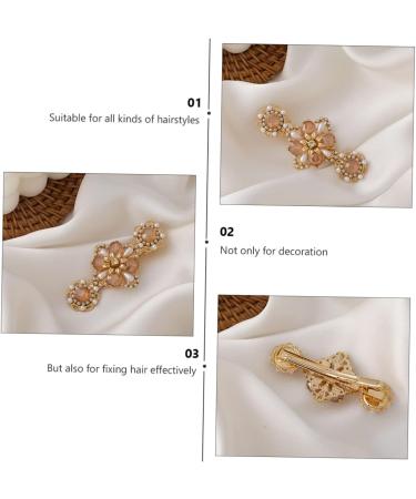 Ipetboom 1pc Hairpin Hair Pin Hair Clip Hair Barrettes Pearl Hair Barrette Floral Hair Accessories Hair Holder Decorations Holiday Fashion Hair Clamps Hair Styling Clip Bangs - Buy Online on GoSupps.com